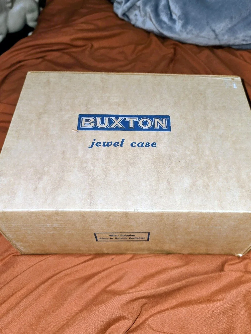 Buxton White Jewelry Organizer Box with Yellow Interior